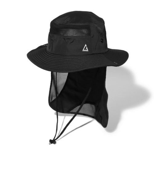 帽子 ハット トレッキング 登山 SUNSHADE HAT RE24SST5700026 BLK UV