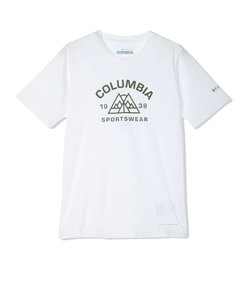 コロンビア（Columbia）ジュニア 半袖Tシャツ カットソー マウントエコーショートスリーブグラフィックTシャツ AB6637 100 ホワイト