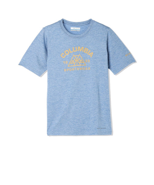 コロンビア（Columbia）ジュニア 半袖Tシャツ カットソー マウントエコーショートスリーブグラフィックTシャツ AB6637 479 サックス