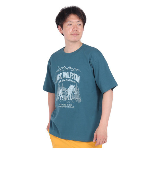 ジャックウルフスキン（JackWolfskin）半袖Tシャツ JP WANDER WOLF T 5033971_4299