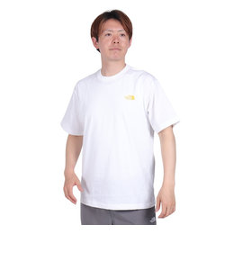 ノースフェイス（THE NORTH FACE）Tシャツ 半袖 ショートスリーブバンダナスクエアロゴTシャツ 速乾 NT32446 白 ホワイト