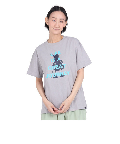 ホールアース（Whole Earth）グラフィック 半袖Tシャツ WE2RDZ23 GRY