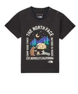 ノースフェイス（THE NORTH FACE）半袖 ルミナスキャンプグラフィック Tシャツ キッズ NTB32472 K