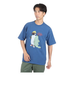 クリフメイヤー（KRIFF MAYER）アニマル半袖Tシャツ ペンギン 2347205-74:BLUE