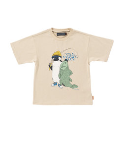 クリフメイヤー（KRIFF MAYER）ジュニア ウェットプロテクトアニマルTシャツ ペンギン 2347858K-20:BEIGE