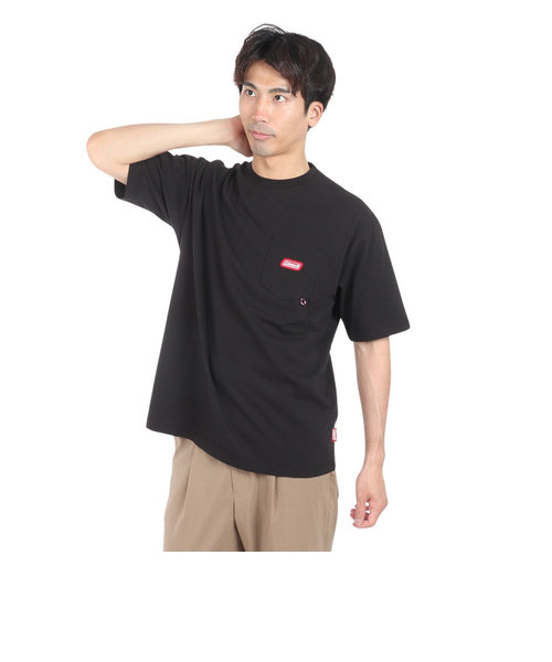 コールマン（Coleman）共地ポケット付き 半袖 Tシャツ X5430A BLK