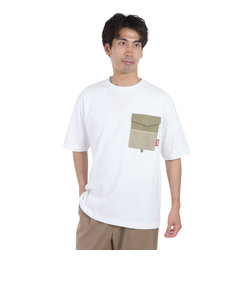 コールマン（Coleman）布帛ポケット付き 半袖 Tシャツ X5431A WHT