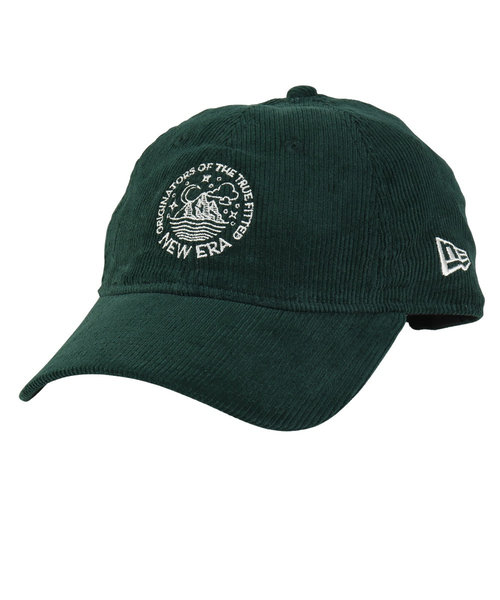 ニューエラ（NEW ERA）9THIRTY Corduroy Circle ロゴ キャップ ダークグリーン 14307302