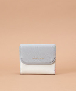 【新色】エナメルアクセントバイカラー折財布