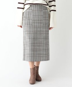 カルゼチェック ナロースカート【WEB限定サイズ】