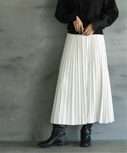 5color/フェイクスエード イージープリーツスカート【洗濯機洗い可】