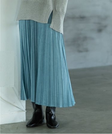 レディースのロング・マキシ丈スカート（ブルー/ネイビー/青色）通販