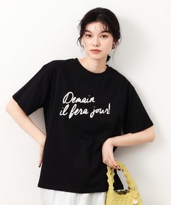 リラクシープリントロゴTシャツ【洗濯機洗い可】