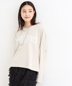 ルーズシルエットロゴTシャツ【洗える】