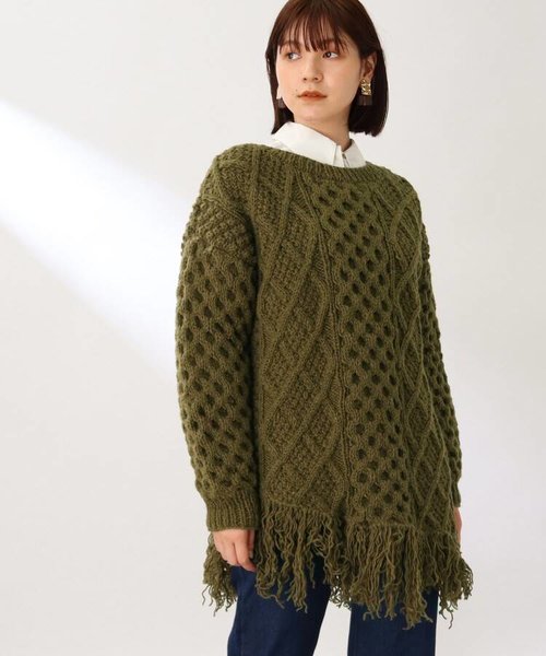 NEPAL HAND KNIT】フリンジケーブルニット | THE SHOP TK（ザショップ