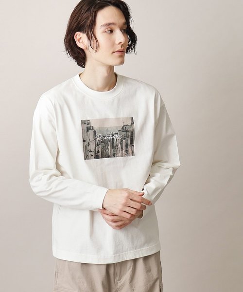 FrenchプリントフォトTシャツ