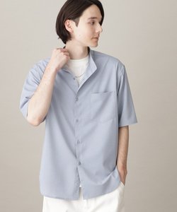 【セットアップ可】テクリーノバンドカラー半袖シャツ
