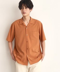 楊柳オープンカラー半袖シャツ