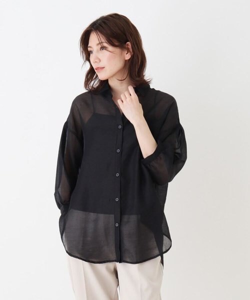 シアー前開きシャツ Shoo La Rue シューラルー の通販 Mall