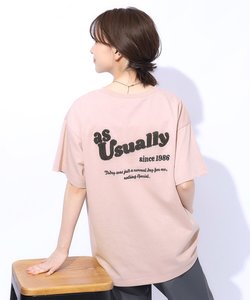 【洗える】もこもこ刺繍がこなれ見え ロゴ入りBIG Tシャツ