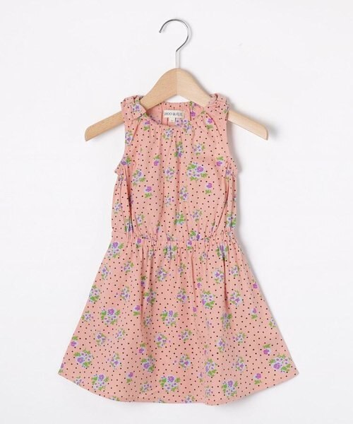 90 130cm フラワー ドット柄ノースリーブフレアワンピース Shoo La Rue シューラルー の通販 Mall