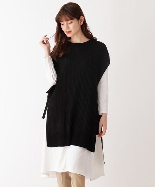 2点セット ニットベスト 長袖ワンピース Shoo La Rue シューラルー の通販 Mall