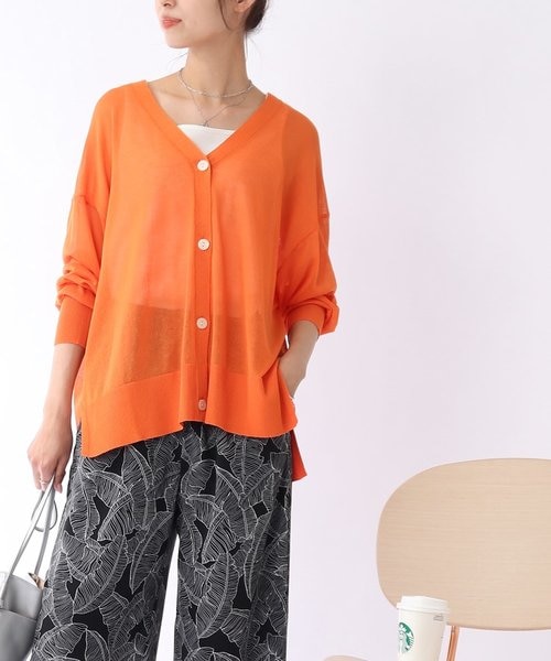 レディースのカーディガン オレンジ 橙色 通販 ららぽーと公式通販 Mall