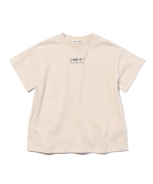 【110-140cm/吸水速乾】CVCバックプリントTシャツ