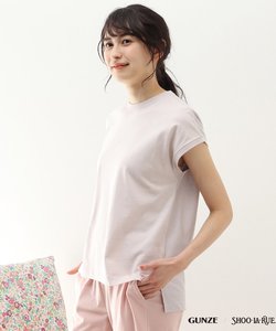 【GUNZE】睡眠専用Tシャツ「寝るT」sweet label(フレンチスリーブ）