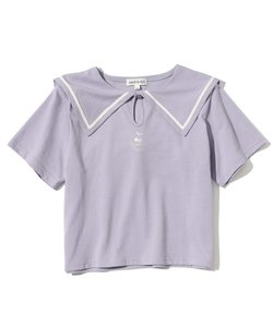 【110-140cm】セーラーカラーTシャツ