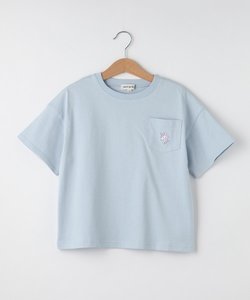 【110-140cm】ポケット刺繍Tシャツ