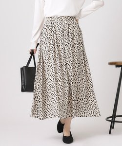 【無理せずキレイ/ロングシーズン活躍】女性らしく上品な サテンギャザースカート