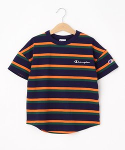 【Champion】マルチボーダー半袖Tシャツ