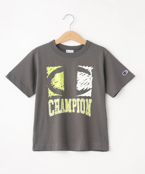 【Champion】ペイントロゴTシャツ