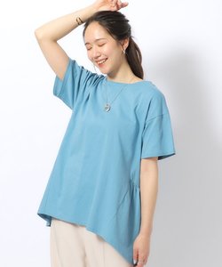 【体型カバー/接触冷感/UV】アウトで決まる ペプラムTシャツ