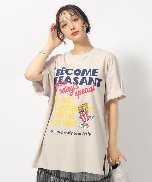 【接触冷感】ゆるっとが今年らしい プリントBIG Tシャツ