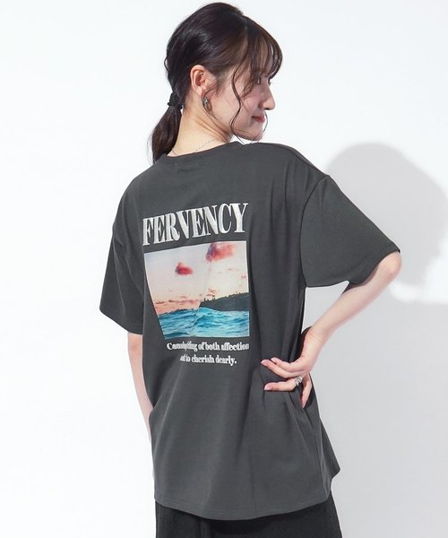 ラメ発泡ロゴBIGTシャツ