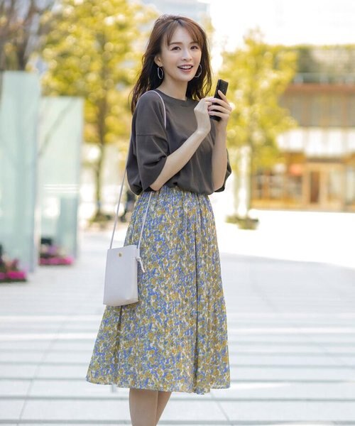 割繊プリーツフラワースカート Web限定サイズ Index インデックス の通販 Mall