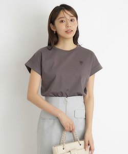 《5color》UV ワンポイント刺繍デザインTシャツ【接触冷感/洗濯機洗い可】