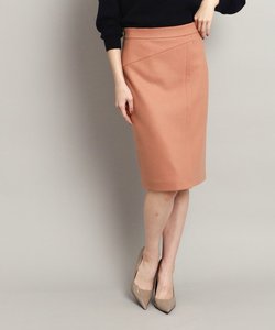 【日本製／快適な履き心地】シャープな印象、切替デザインタイトスカート