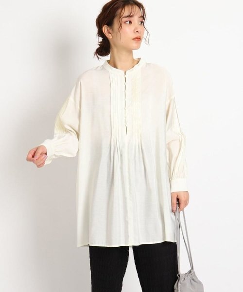 インスタライブ紹介item S Ll ピンタックチュニックブラウス Grove ク ローブ の通販 Mall