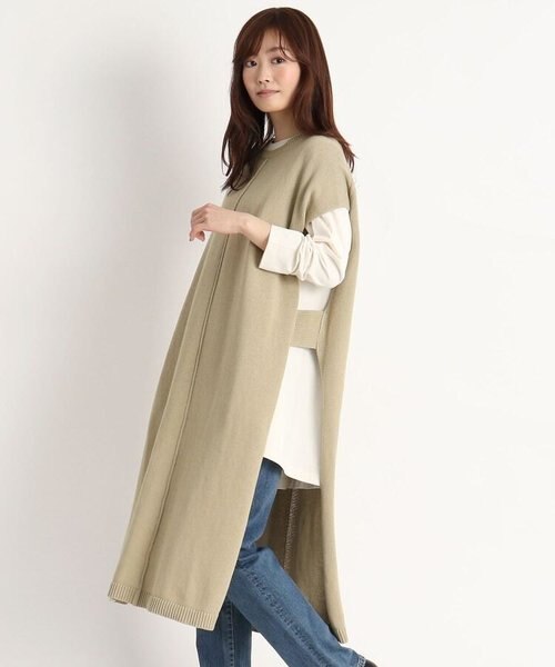S Ll ロングニットベスト Grove ク ローブ の通販 Mall