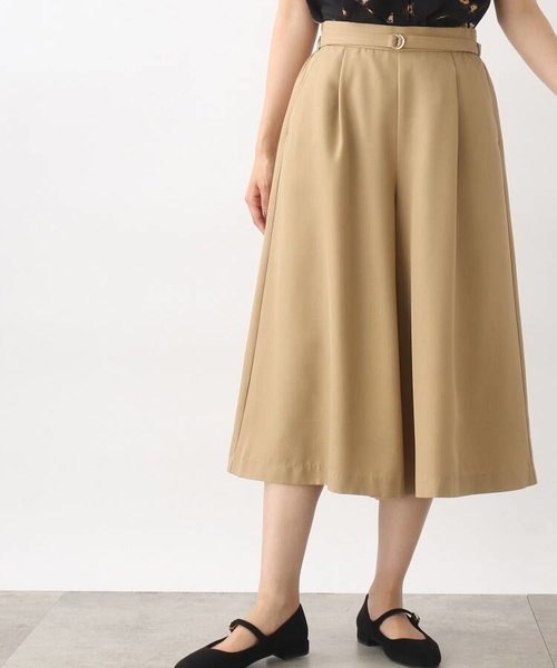 新色追加！ベルト付き麻調スカートパンツ | grove（グローブ）の通販