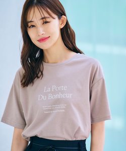 夏に嬉しい！ひんやりロゴプリント半袖Tシャツ