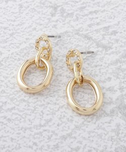 3リングビジューピアス