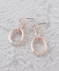 3リングビジューピアス