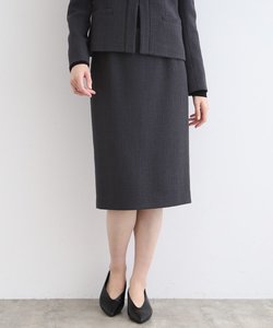 【日本製／定番スーツ】ツィードストレートスカート