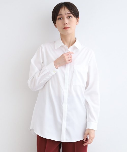 日本製／インポート素材／羽織り】ドレスシャツ | INDIVI