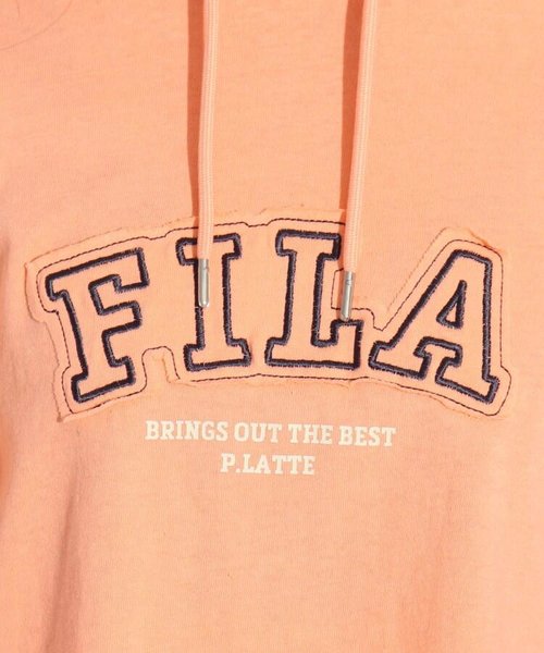 FILA】コラボ フード付カレッジTシャツ | PINK-latte（ピンクラテ）の