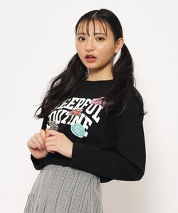 【大人気】カレッジワッペン ロングTシャツ